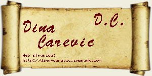 Dina Carević vizit kartica